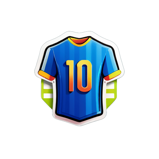Make a football shirt sticker sticker