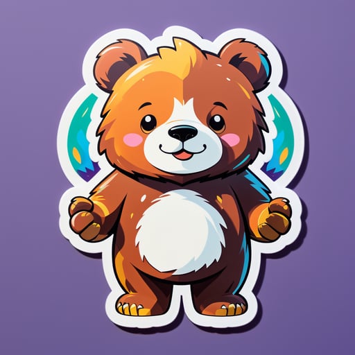 Friendly Bear Guardian sticker