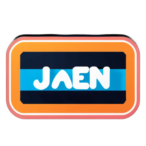 Jaden name sticker sticker