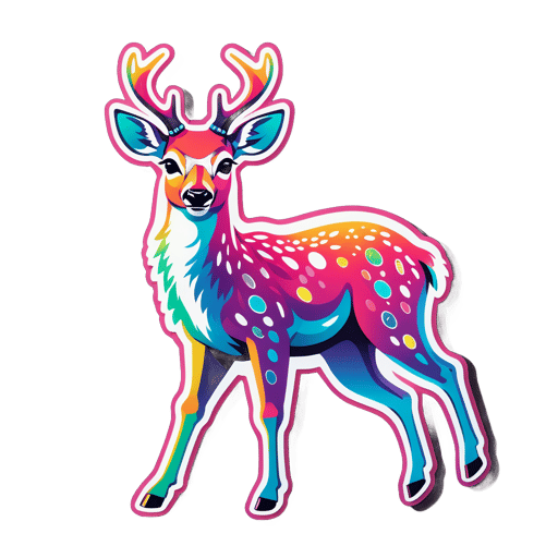 Disco Deer con Movimientos de Baile sticker