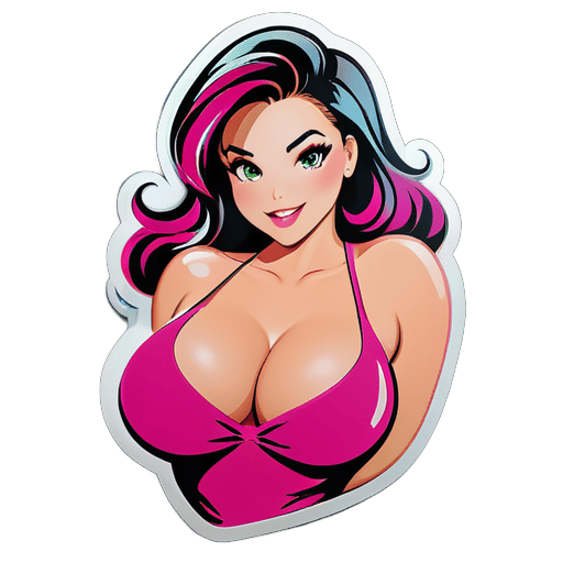 大奶性感美女 sticker