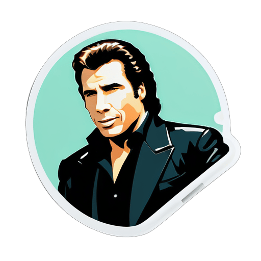 travolta sticker