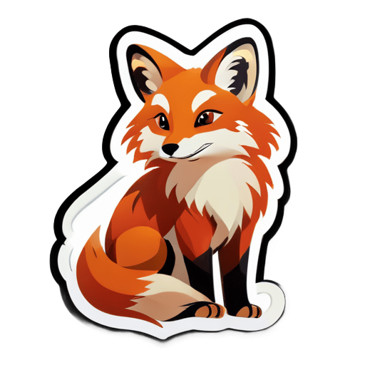 Lovely Tibetan Fox sticker