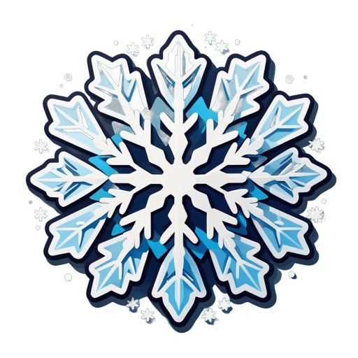 Twinkling Snowflake sticker