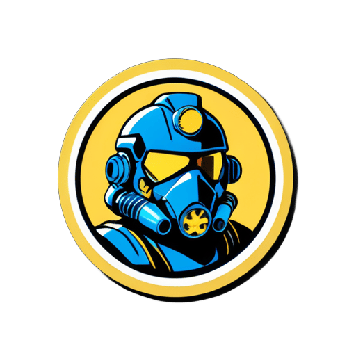 Create stickers with FALLOUT's T-60 sticker