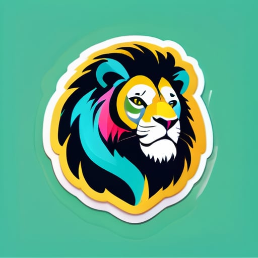 Lion sticker