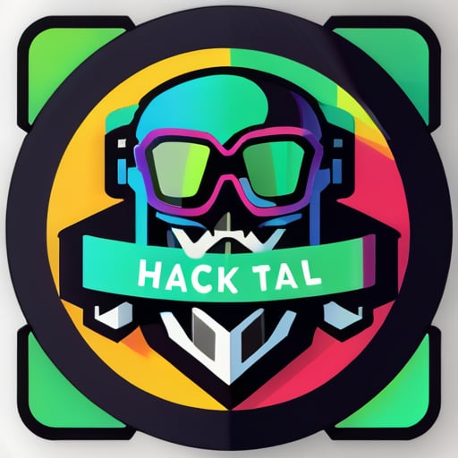 genera uno sticker para el hacklab de este año, conferencia de hackers internacionales sticker