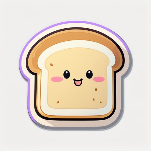 bánh mì nướng dễ thương sticker