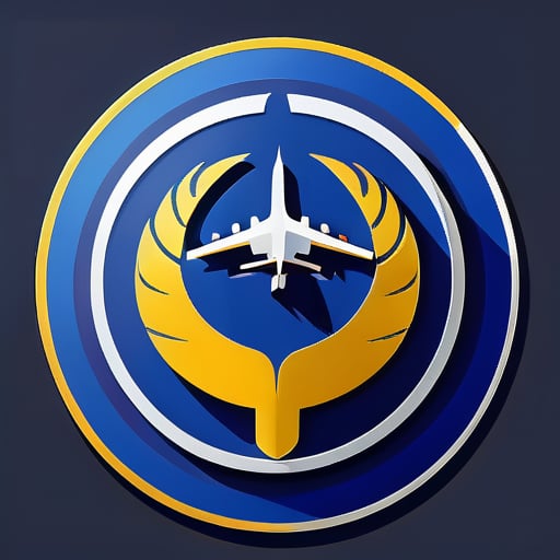 Lufthansa航空会社のロゴを作成する sticker