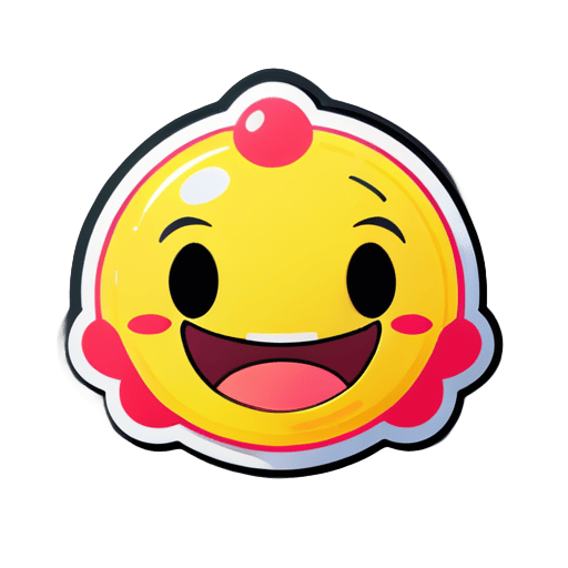 generate sad and smile sticker in same sticker, with a haha react sticker