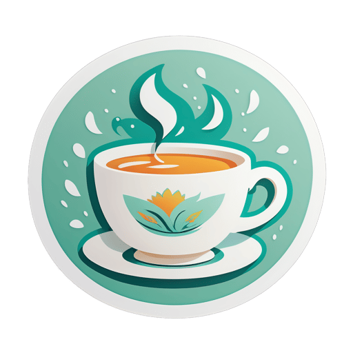 Soothing Tea Cup sticker