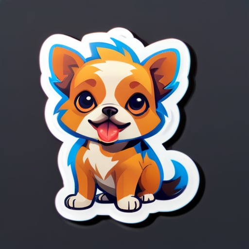 A small dog sticker