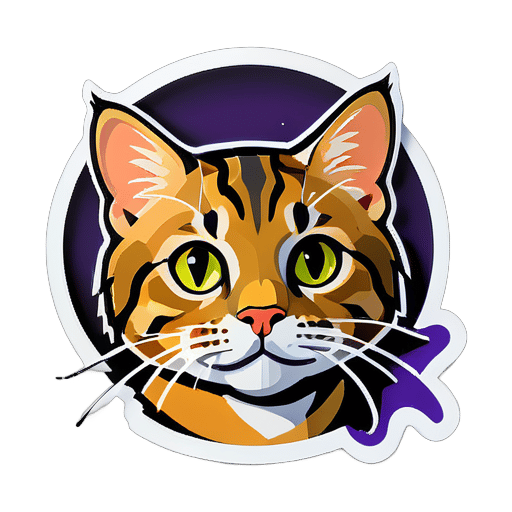 一只狸花猫 sticker