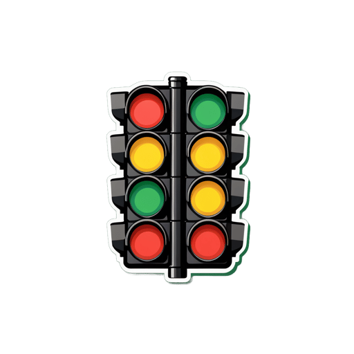 Traffic Light Drag Race sticker