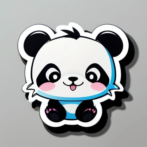 熊貓 可愛 卡通 sticker