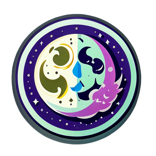 Lune sticker