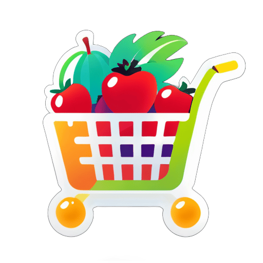 shaddock fruit the put shopping cart fro online retilor . i need to make for my online  store my online store name is "ShadGoct" sticker