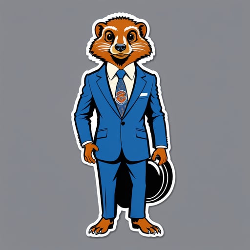 Motown Mongoose with Suit sticker