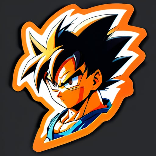 Goku numérique sticker