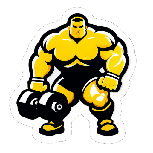 Crear una pegatina de un equipo de levantamiento de pesas de Michigan Tech sticker