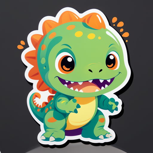 Cute Baby Dinosaur sticker