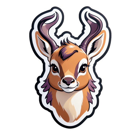Tubby Heather Antelope sticker