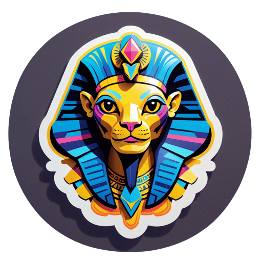 Snazzy Sphinx sticker