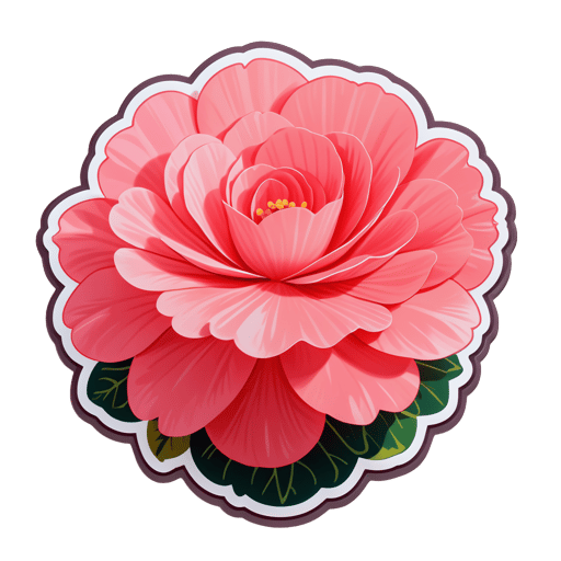 Blushing Begonia Ballet sticker