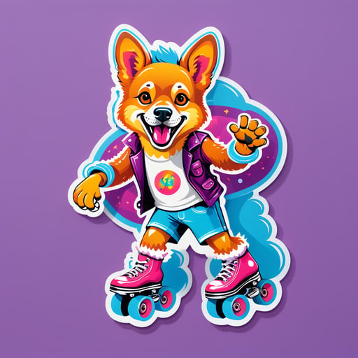 Disco Dingo với Bánh Xe Trượt sticker