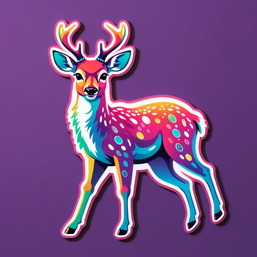 Disco Deer with Dance Moves sticker