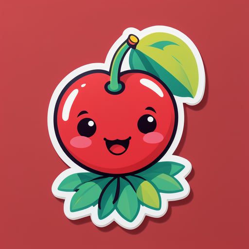 可愛的櫻桃 sticker