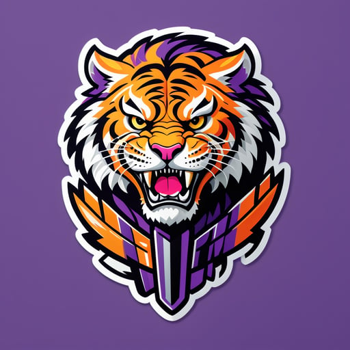 Bold Tiger Gladiator sticker