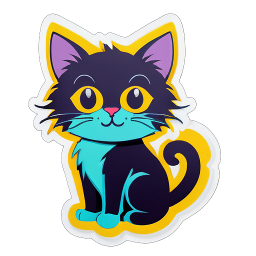 a cat sticker