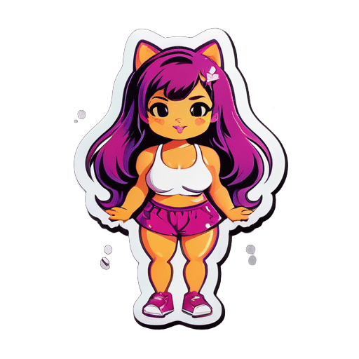 girl pussy and tits sticker