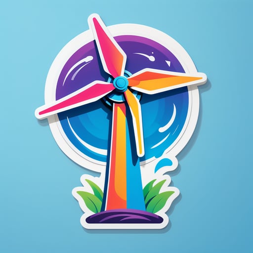 Éolienne sticker