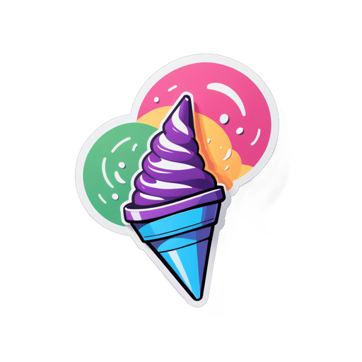 Cone Pop-Up Dobrável sticker