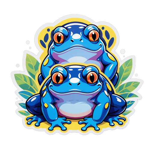 Những con ếch Sapphire béo bở sticker