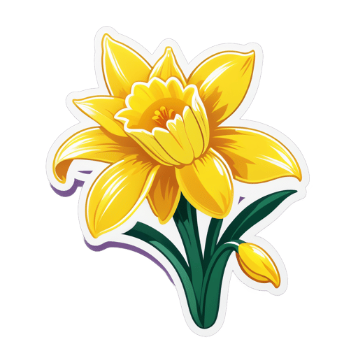 Dazzling Daffodil Dance sticker