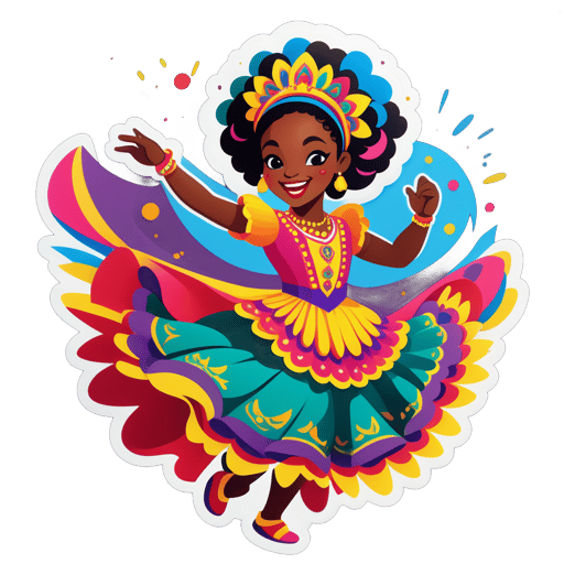 Jubilant Festival Dancer sticker