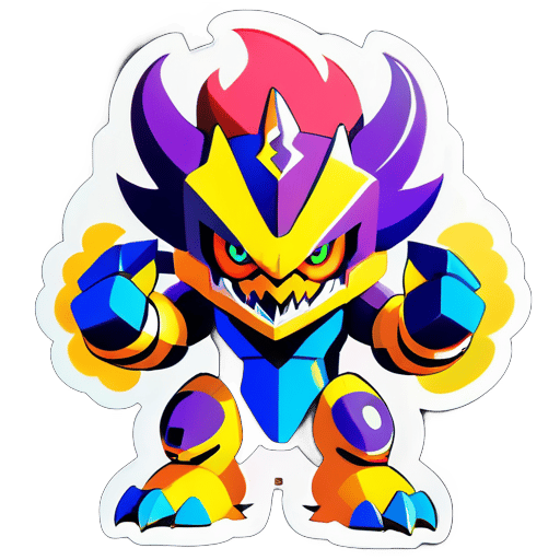 Digital Monster, Battle Tyrannomon sticker