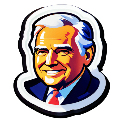 Haz una pegatina del presidente de Estados Unidos sticker