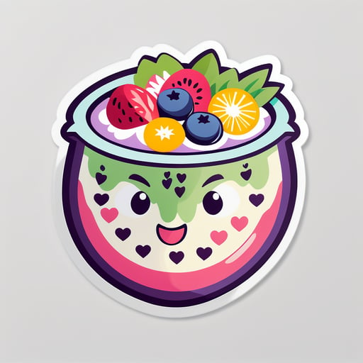 cute Smoothie Bowl sticker