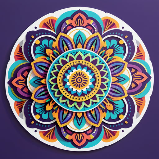 Intricate Mandala Design sticker