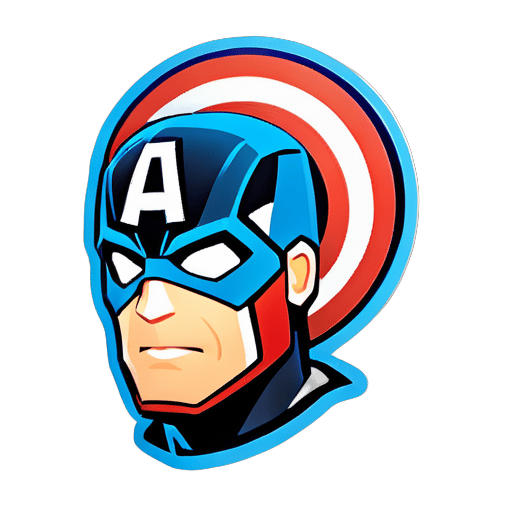 captain america
 sticker