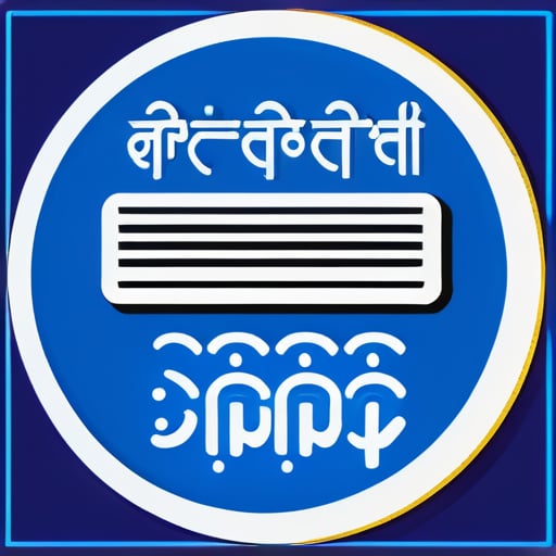 Digikhata Marchent de Paypoint en azul y escribe un texto claro de Digikhata marchant y escribe el texto en inglés sticker
