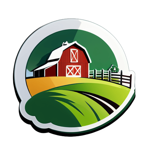 creat a logo for poletry farm sticker