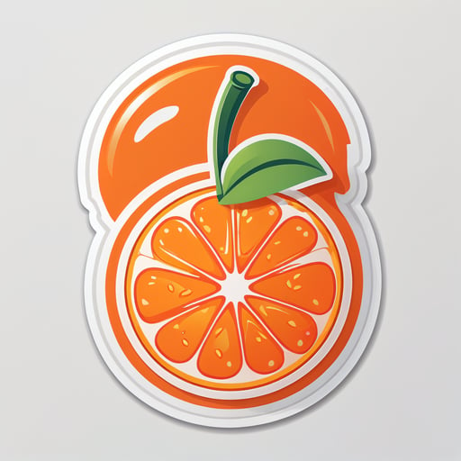 Délicieuse Orange sticker