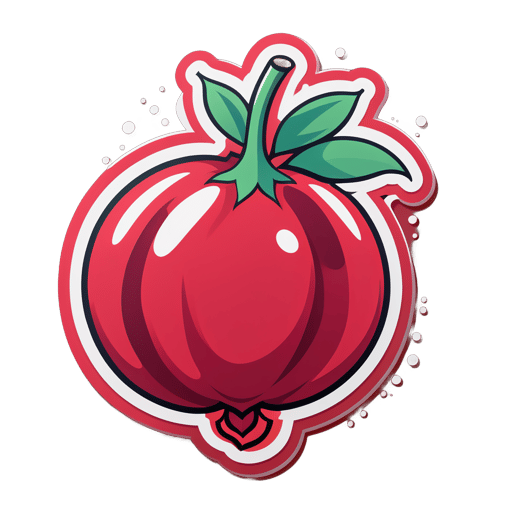 Pomegranate rebondissant sticker