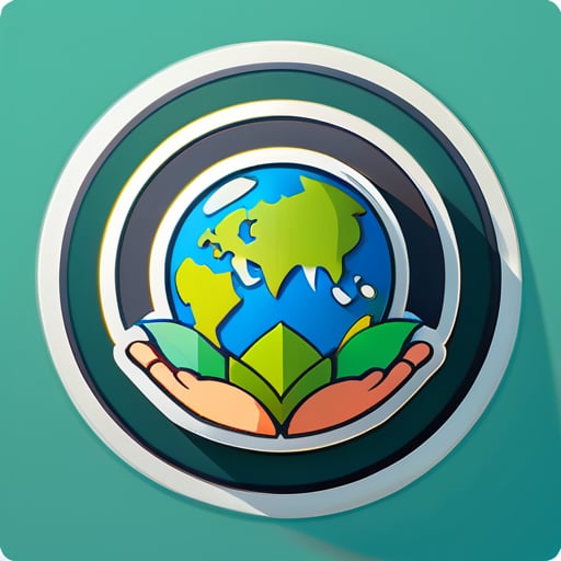 generate a world eco system sticker