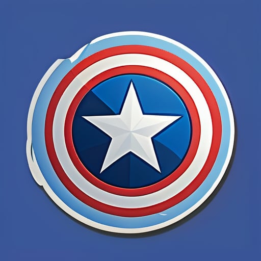 Captain America's sticker sticker